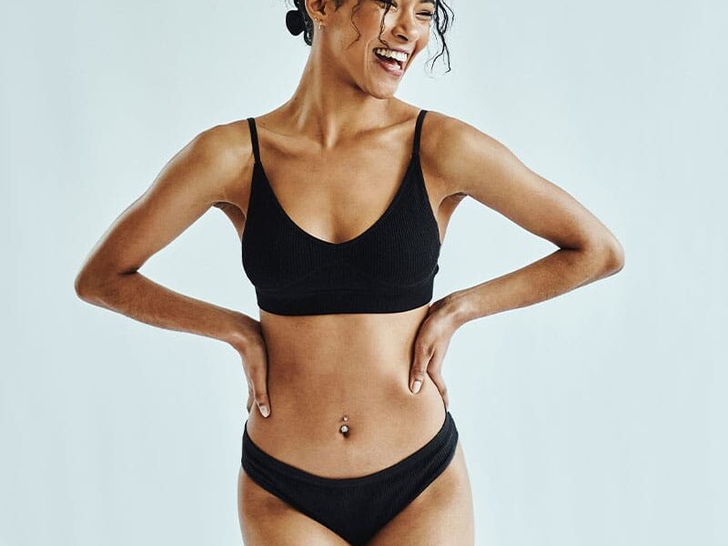 woman after her customized mommy makeover in Bellevue, WA